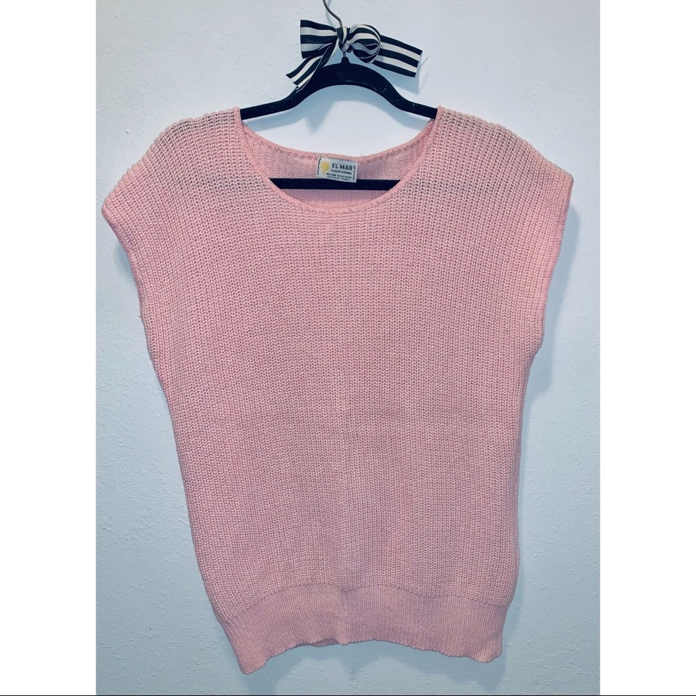 Oversized Short Sleeve Knitted Sweater